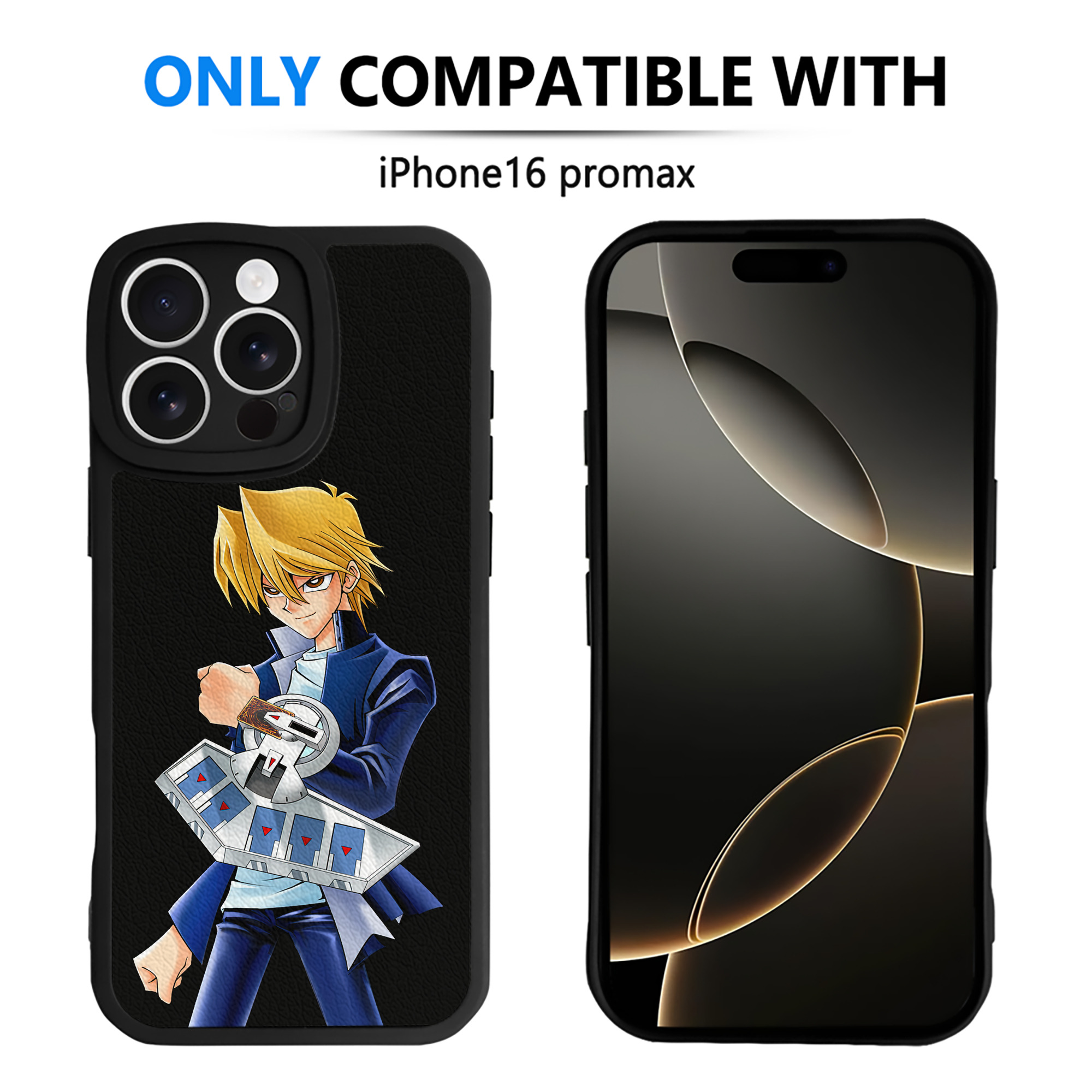 遊☆戯☆王 Yu-Gi-Oh! 【iPhone 16シリーズ対応】シリコンスマホケース（レザー調） 材質：シリコン
